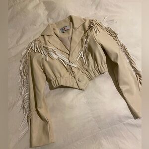 Western fringe jacket